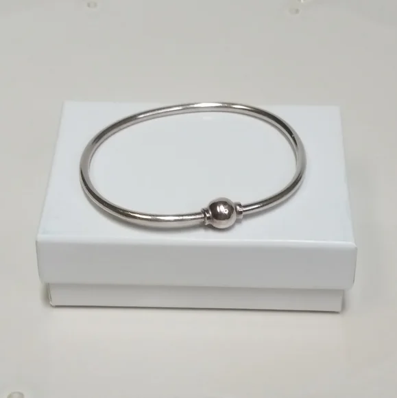 EDEN Hand Arts Cape Cod Sterling Silver Bangle Bracelet fits 7 to 7 1/2 wrists - Picture 5 of 11